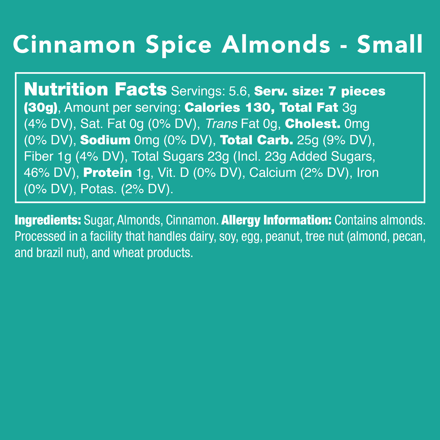 Candy Club - Cinnamon Spice Almonds